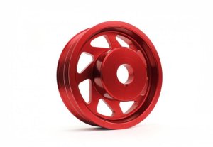 Subaru WRX STI Crank Pulley - Perrin Performance - Lightened - Red - `04-`21 Subaru WRX STI Crank Pulley - Perrin Performance - Lightened - Red - `04-`21